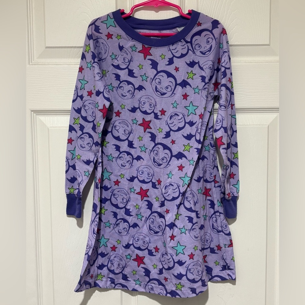Disney Purple Vampirina Nightgown with Colorful Stars